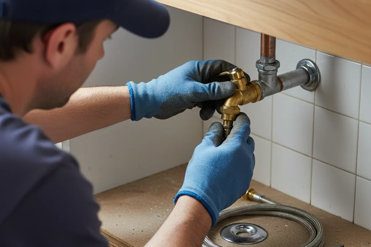 Shutoff valve and fitting work during Faucet and Fixture Repair in Hampton